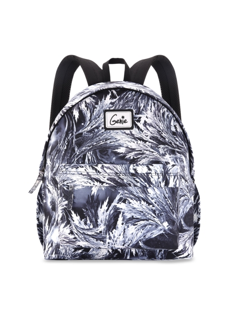 

Genie Unisex Black Printed 14 inches Small Backpack