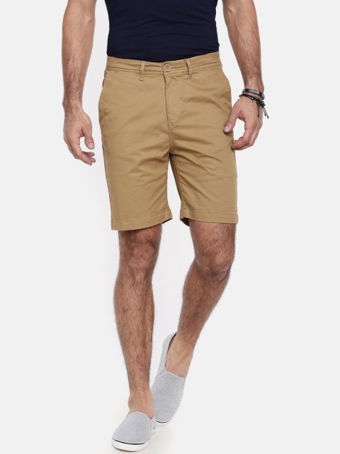 

Breakbounce Men Khaki Solid Regular Fit Regular Shorts