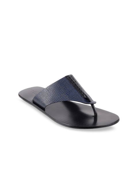 

Metro Men Blue Leather Comfort Sandals