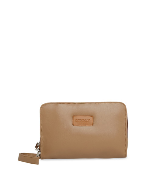 

MBOSS Beige Solid Toiletry Pouch