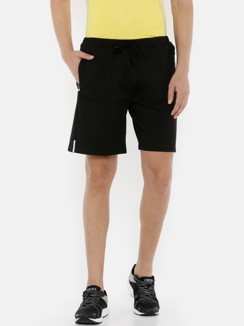 

Azani Men Black Solid Regular Fit Sports Shorts