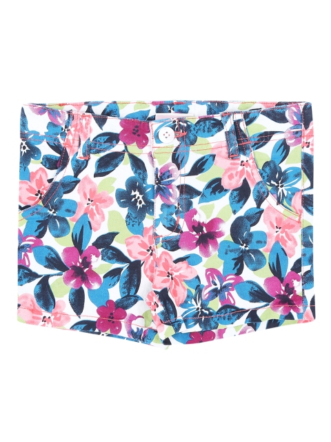 

Pantaloons Junior Girls Blue Printed Regular Fit Hot Pants