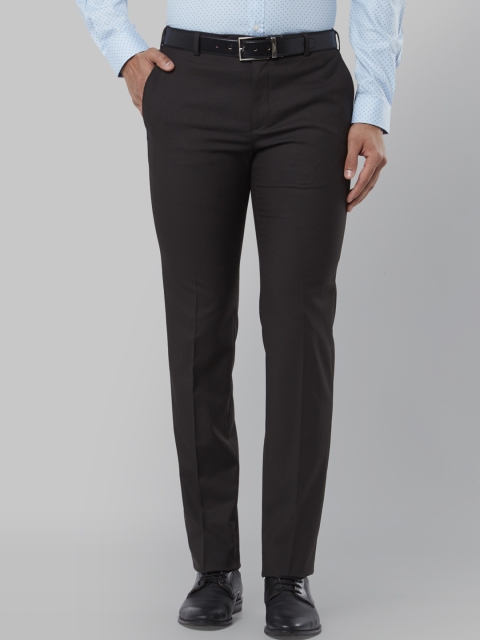 

Raymond Men Brown Regular Fit Solid Formal Trousers