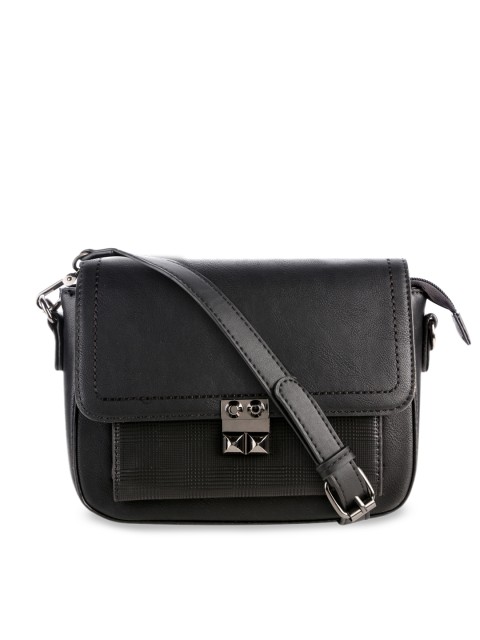 

Satchel Bags Black Printed Sling Bag