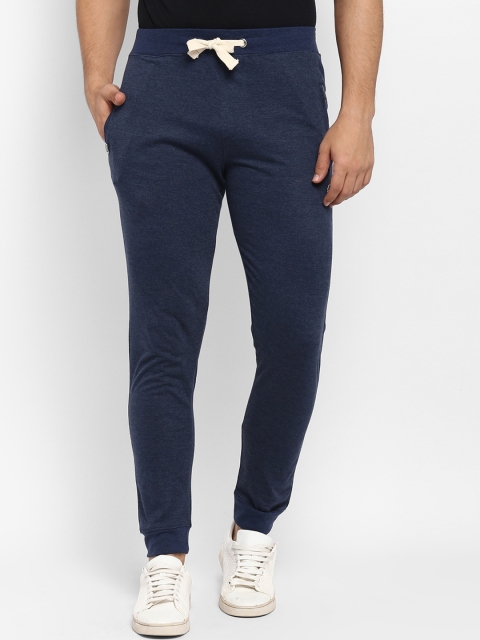

Joven Men Navy Blue Solid Slim-Fit Joggers