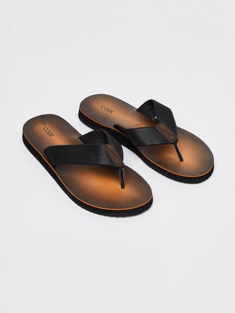 

CODE by Lifestyle Men Brown & Black Comfort Sandals