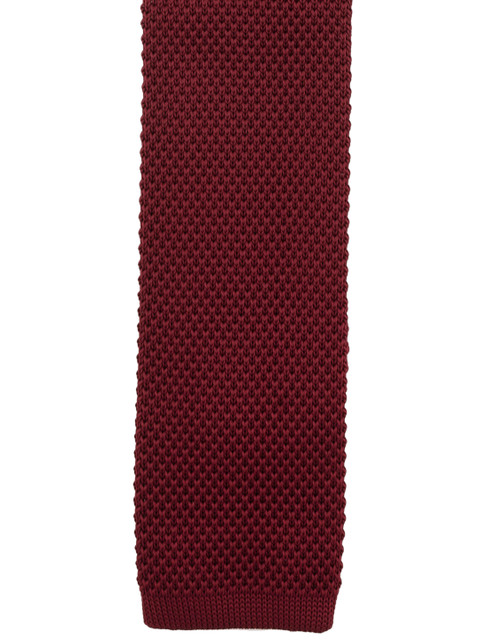 

The Tie Hub Maroon Solid Skinny Tie