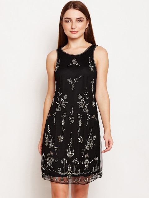 

Oxolloxo Women Black A-Line Dress
