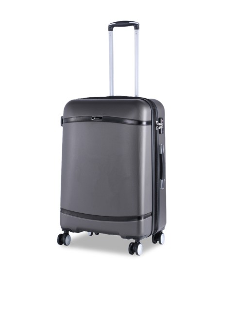 

IT luggage Grey Textured Hard-Side Medium Trolley Bag