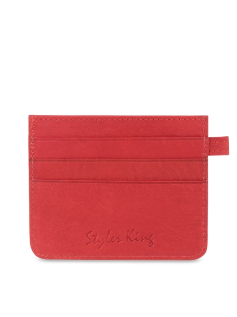 

STYLER KING Men Red Solid Card Holder