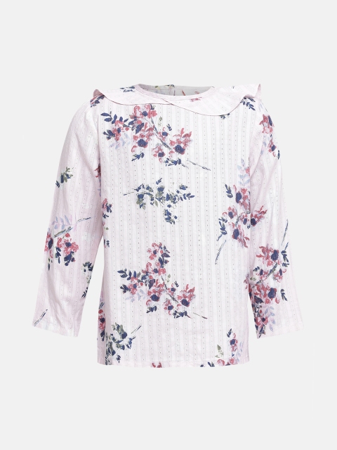 

Oxolloxo Girls Pink Printed Top