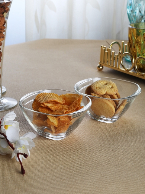 

Borgonovo Set of 2 Solid Glass Bowls, Transparent