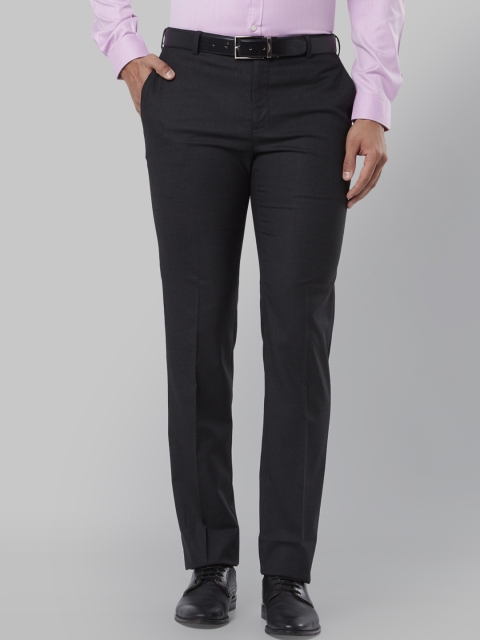 

Raymond Men Charcoal Grey Regular Fit Solid Formal Trousers