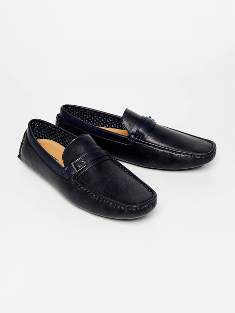 

CODE by Lifestyle Men Navy Blue Solid Formal Loafers