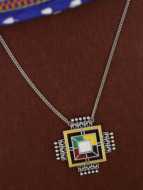 

Studio Voylla Women Silver-Plated Necklace