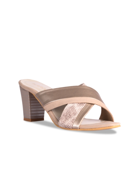 

Kraft Cellar Women Beige & White Suede Solid Heels