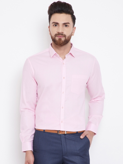 

Canary London Men Pink Smart Regular Fit Solid Formal Shirt