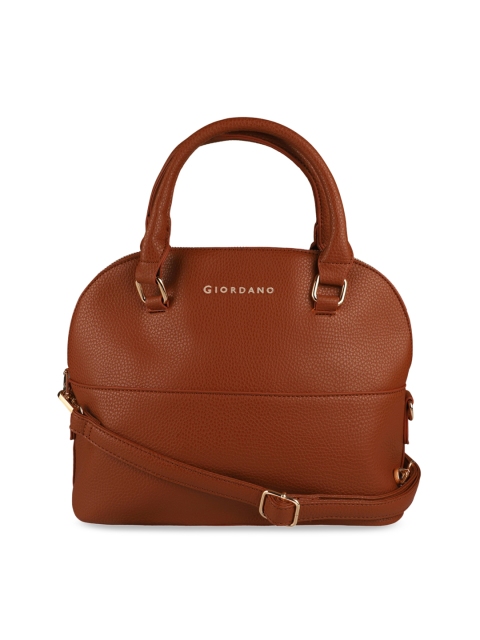 

GIORDANO Tan Solid Handheld Bag