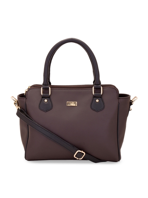 

yelloe Brown Solid Handheld Bag