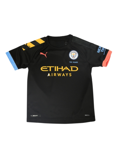 

Puma Kids Black Printed Round Manchester City FC Away Replica Neck T-shirt