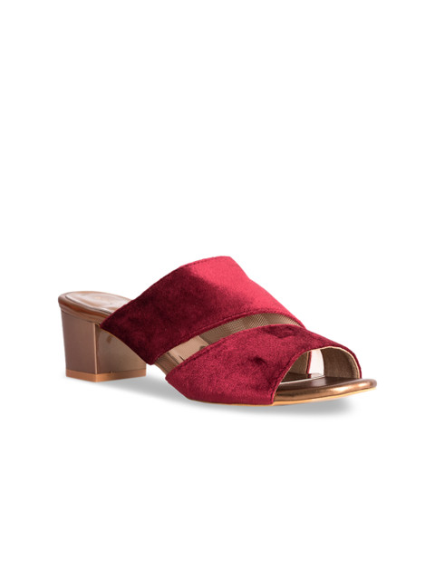 

Kraft Cellar Women Red Solid Suede Sandals