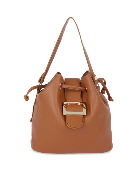 

FUR JADEN Tan Brown Solid Tote Bag