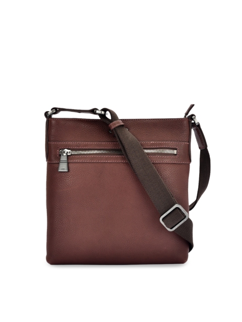 

Eske Men Brown Solid Ethan Travel Sling Bag