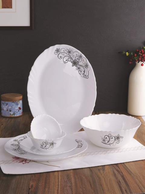 

Cello White 27-Pieces Printed Ceramic Dinner Set