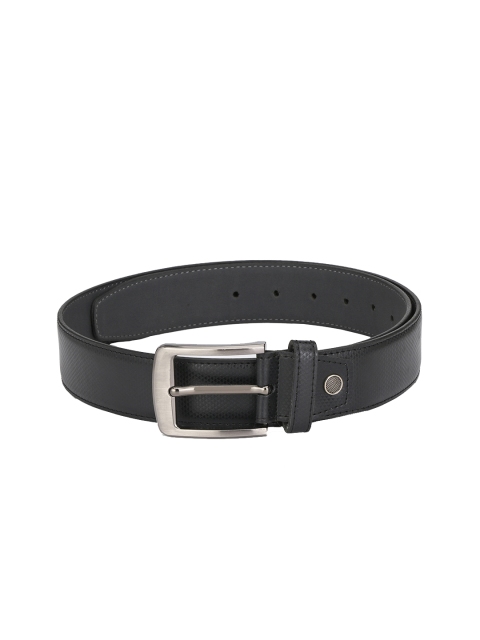 

Calvadoss Men Black Textured Belt