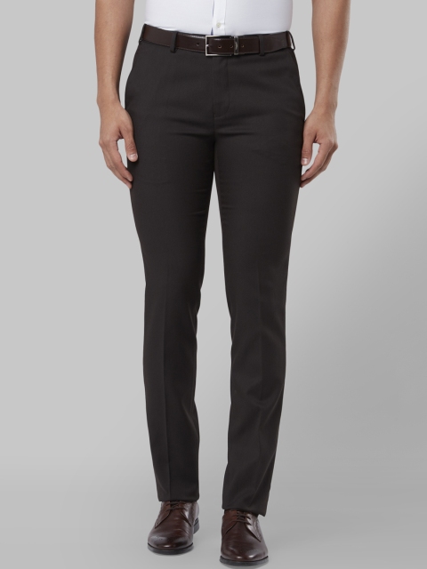 

Raymond Men Brown Regular Fit Solid Formal Trousers