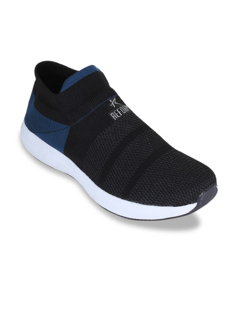

REFOAM Men Blue & Black Mesh Running Shoes