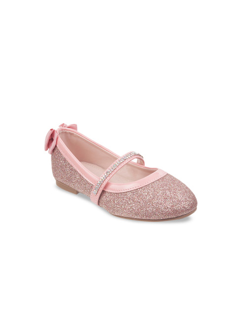 

Kittens Girls Pink Solid Ballerinas