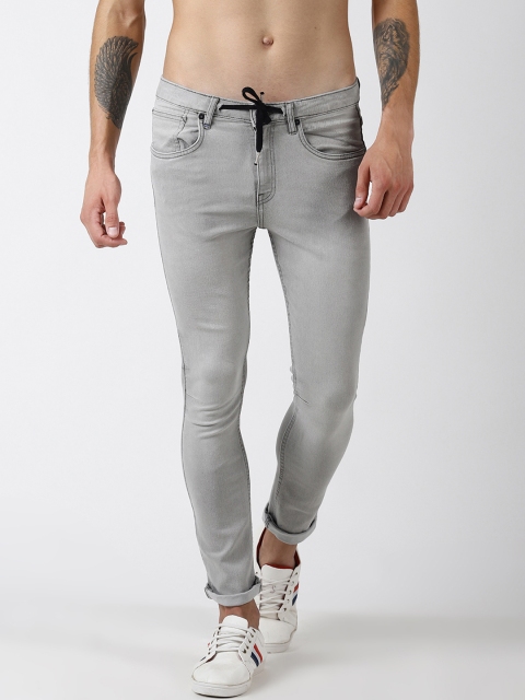 

Blue Saint Men Grey Slim Fit Mid-Rise Clean Look Jeans