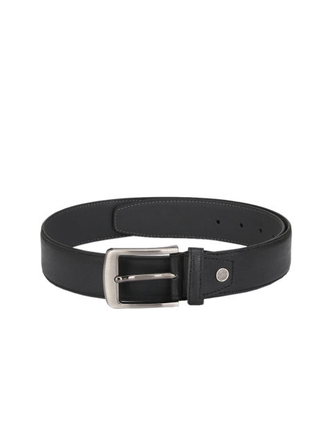 

Calvadoss Men Black Textured Belt
