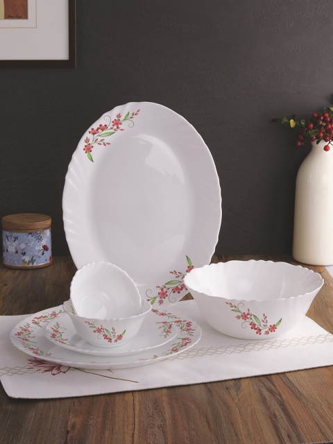 

Cello White 27-Pieces Printed Ceramic Dinner Set