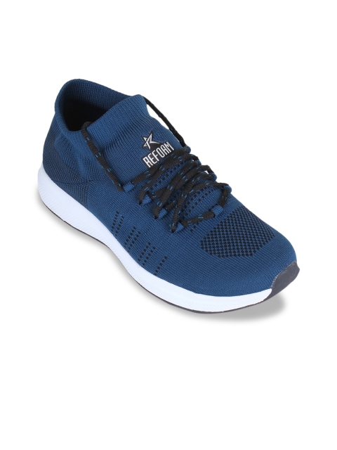 

REFOAM Men Blue Mesh Running Shoes