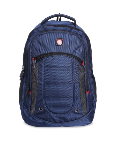 

SWISS BRAND Unisex Navy Blue Solid Backpack