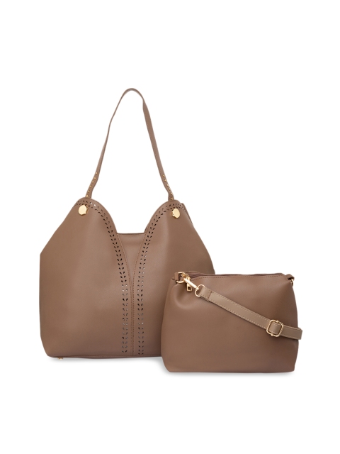 

Satchel Bags Brown Embellished Tote Bag