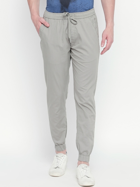 

Urban Ranger by pantaloons Men Grey Regular Fit Solid Joggers