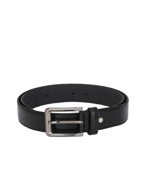 

Calvadoss Men Black Textured Belt