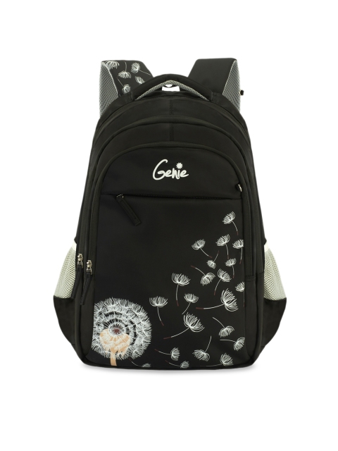 

Genie Unisex Black Printed 19 inches Large Backpack