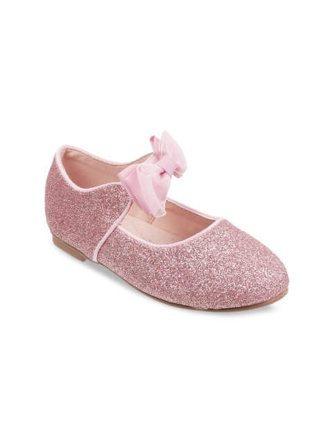 

Kittens Girls Pink Solid Ballerinas