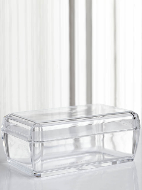 

OBSESSIONS Transparent Glass Butter Dish