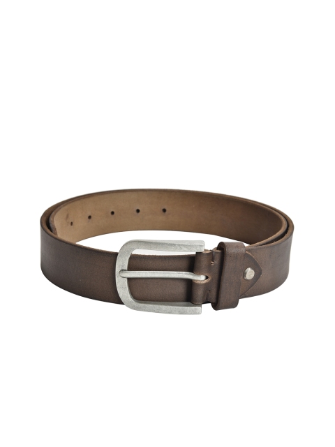 

Peseta Men Brown Solid Leather Belt