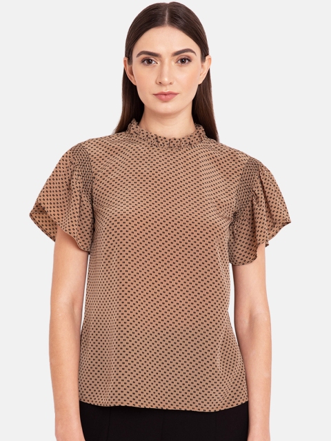 

Kazo Women Brown Printed Top