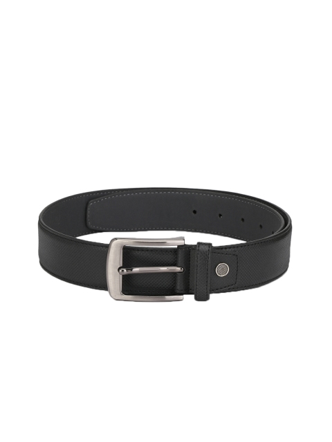 

Calvadoss Men Black Textured Belt