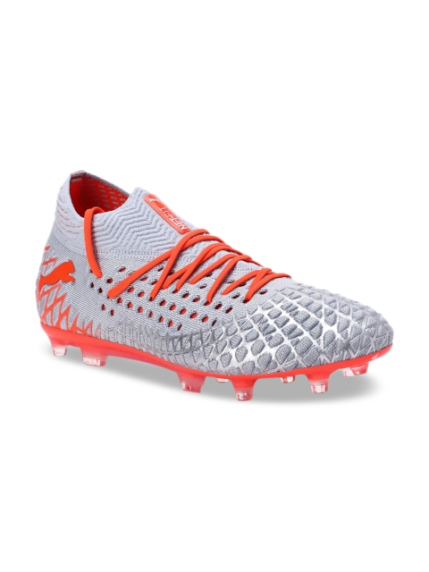 

Puma Men Grey Mesh FUTURE 4.1 NETFIT FG/AG Football Shoes
