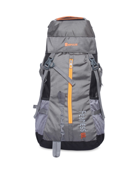 

Impulse Unisex Grey Solid Fearless Rucksack