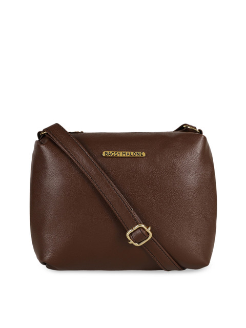 

Bagsy Malone Brown Solid Sling Bag