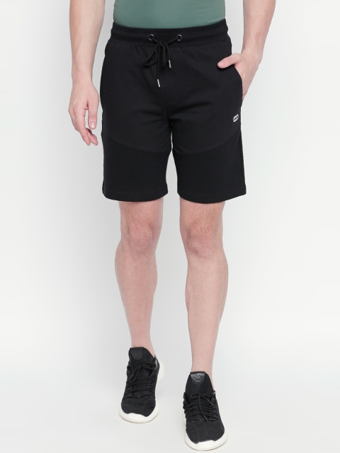 

Ajile by Pantaloons Men Black Solid Slim Fit Sports Shorts